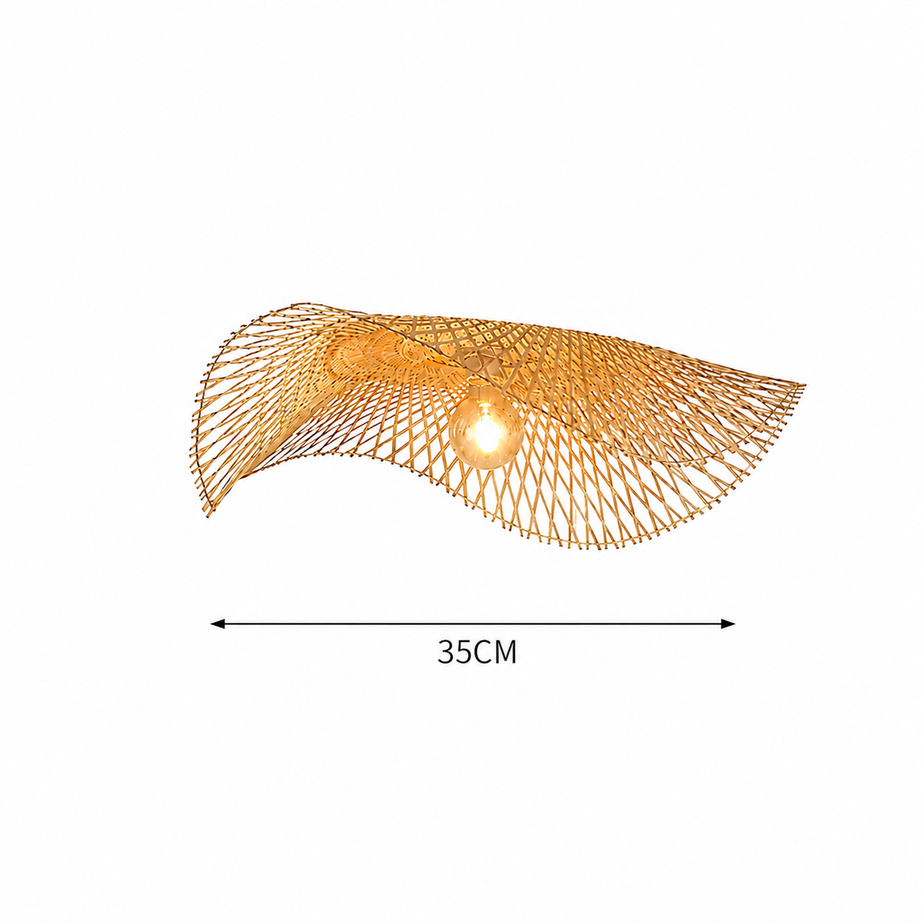 Suspension Design en Bambou–Lustre Ondulé