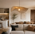 Suspension Design en Bambou–Lustre Ondulé