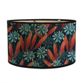 Abat-jour feuillage tropical motif jungle élégant - vue de face