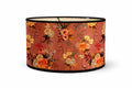 Abat-jour floral vintage terracotta motif fleurs élégant - vue de face