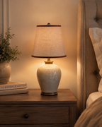 Abat-jour Conique Lin Beige