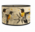 Abat-jour bambou motif colibris - Safran