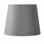 Abat-jour Conique Velours Gris
