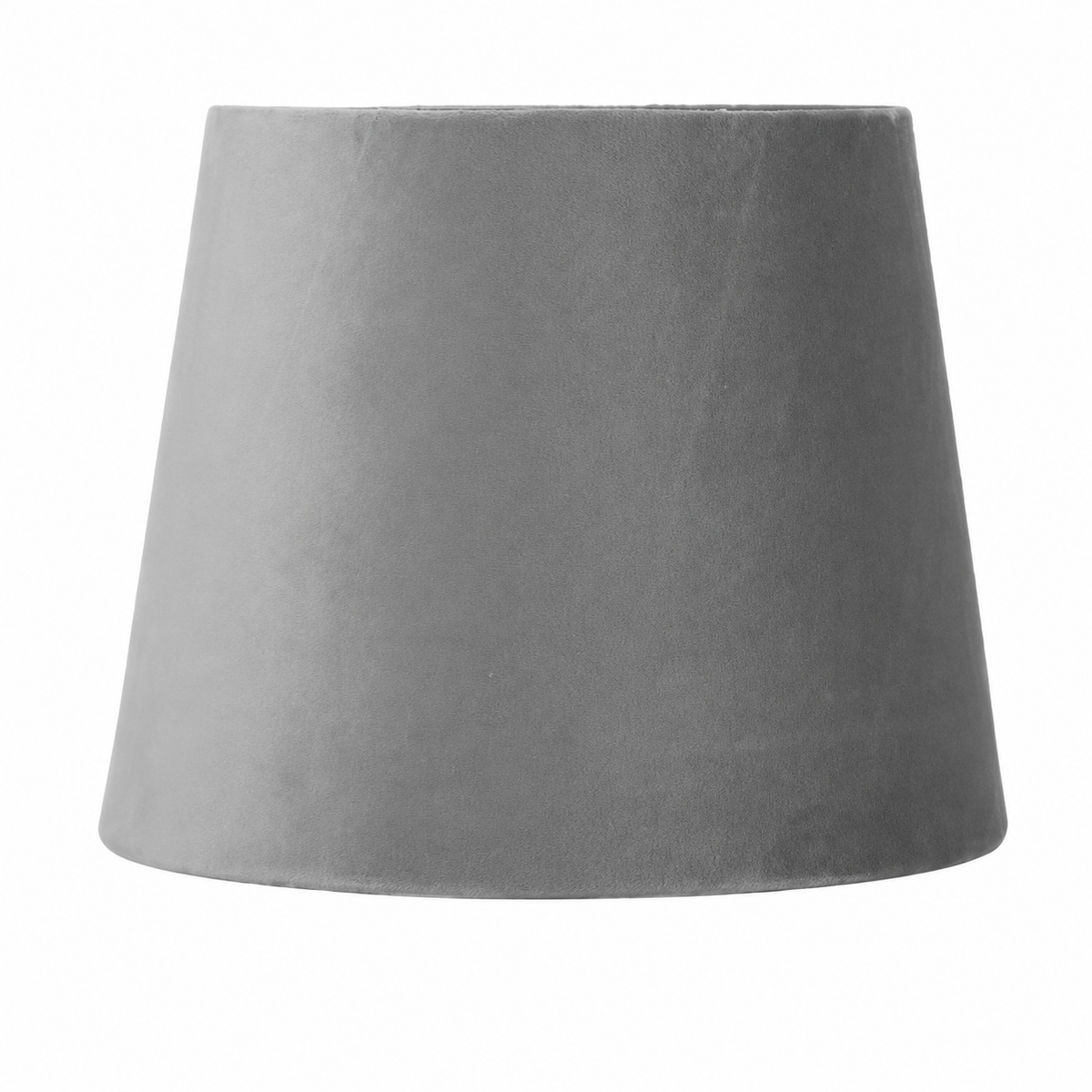 Abat-jour Conique Velours Gris