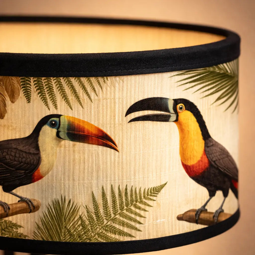 Abat-jour Jungle Toucan – Motif Tropical Naturel Lumyno