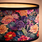 Abat-jour Floral Tropical – Motif Fleurs Colorées Lumyno
