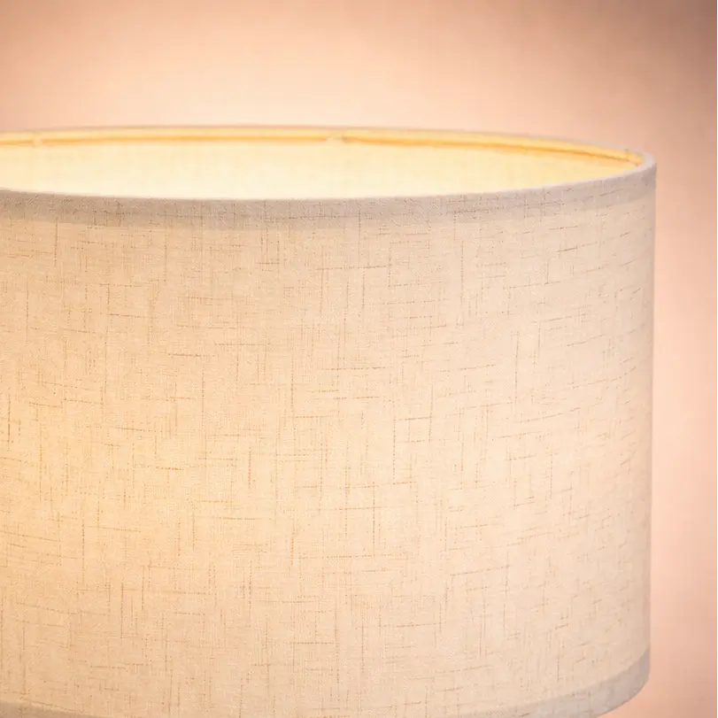 Abat-jour Lin Naturel – Design Minimaliste Beige Lumyno