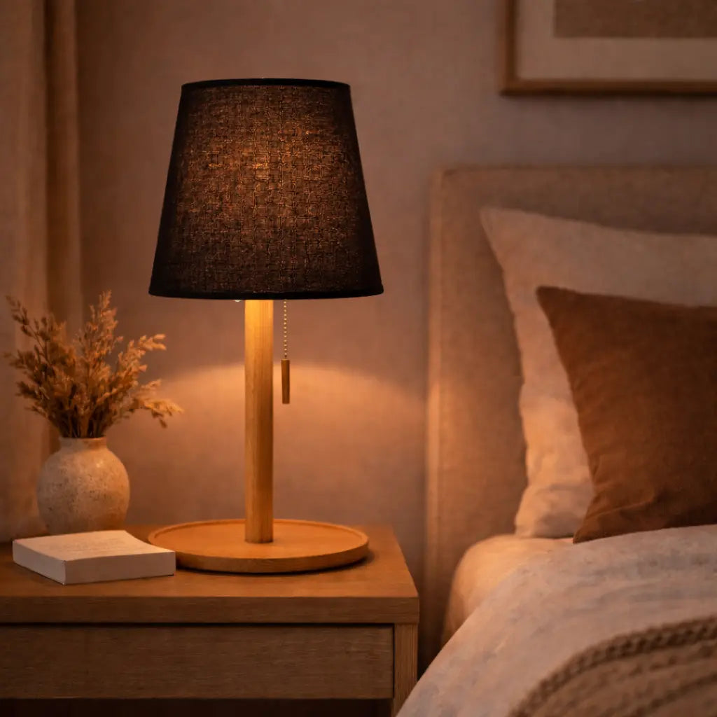Abat-jour Noir Minimaliste – Design Élégant Lumyno