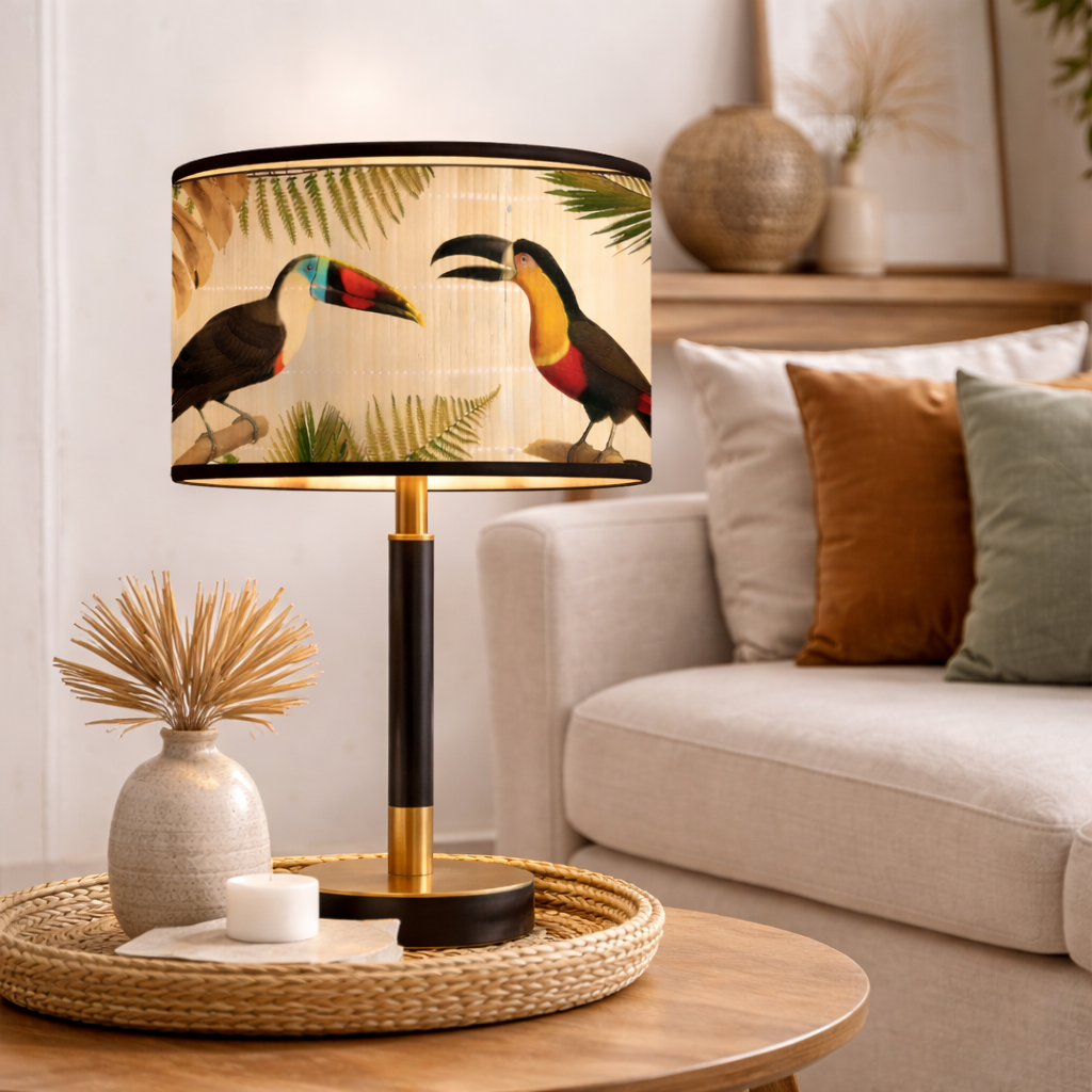 Abat-jour Jungle Toucan–Motif Tropical