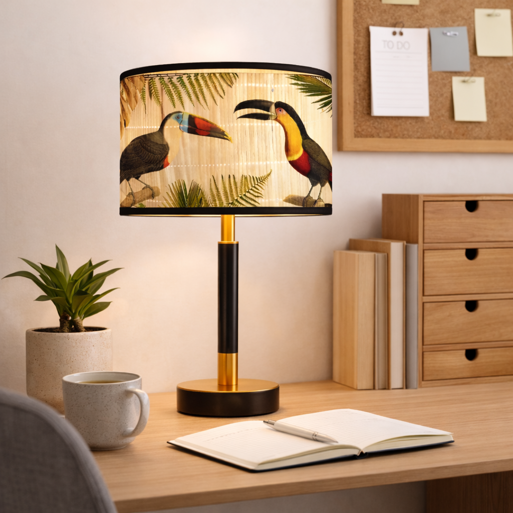 Abat-jour Jungle Toucan–Motif Tropical