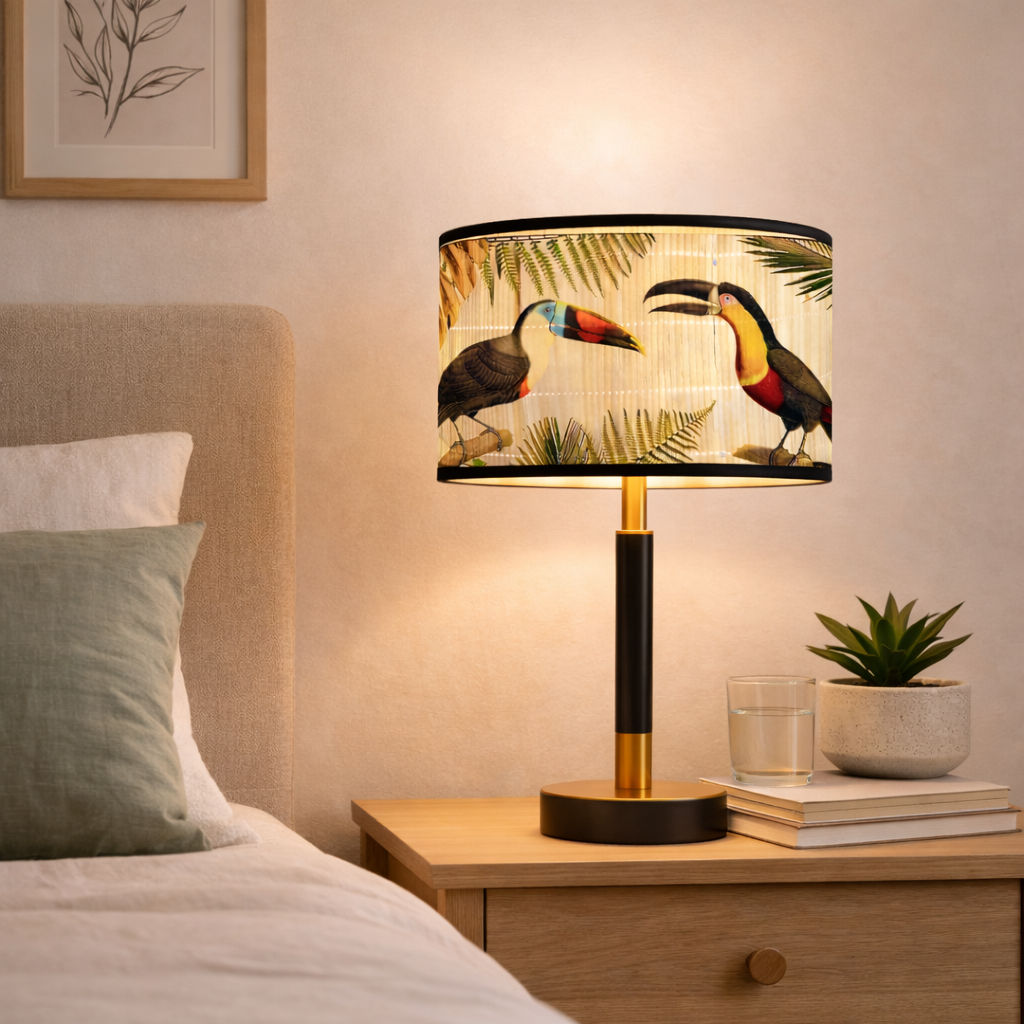 Abat-jour Jungle Toucan–Motif Tropical