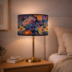 Abat-jour Floral Tropical–Motif Fleurs Colorées