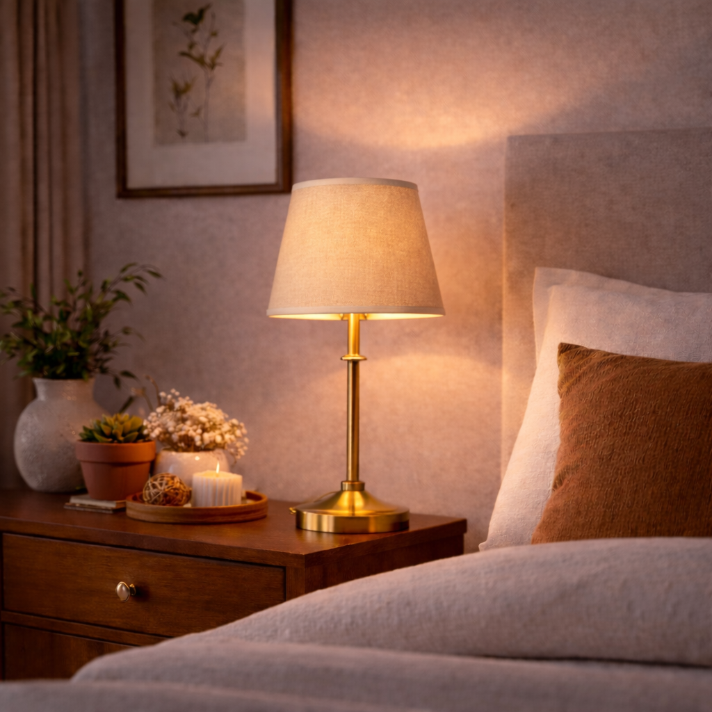 Abat-jour Lin Beige – Design Classique