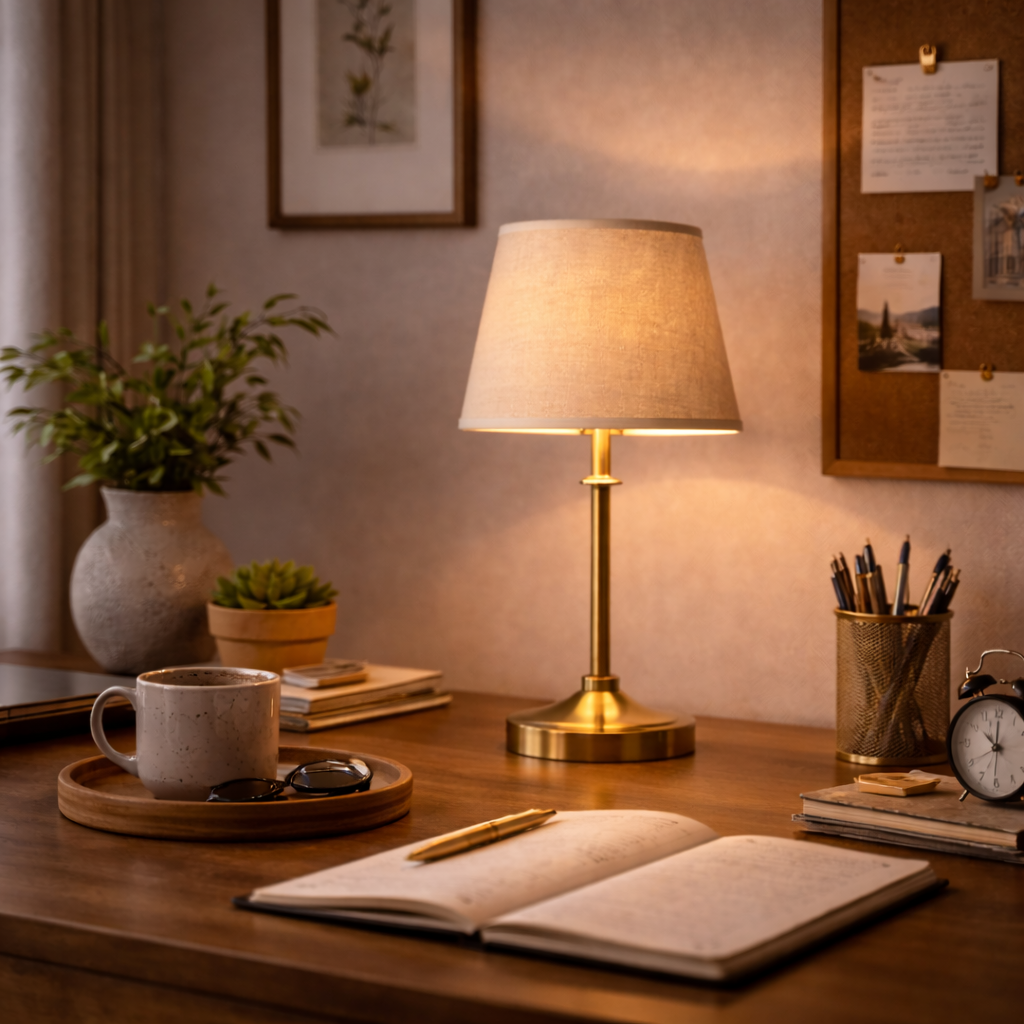 Abat-jour Lin Beige – Design Classique