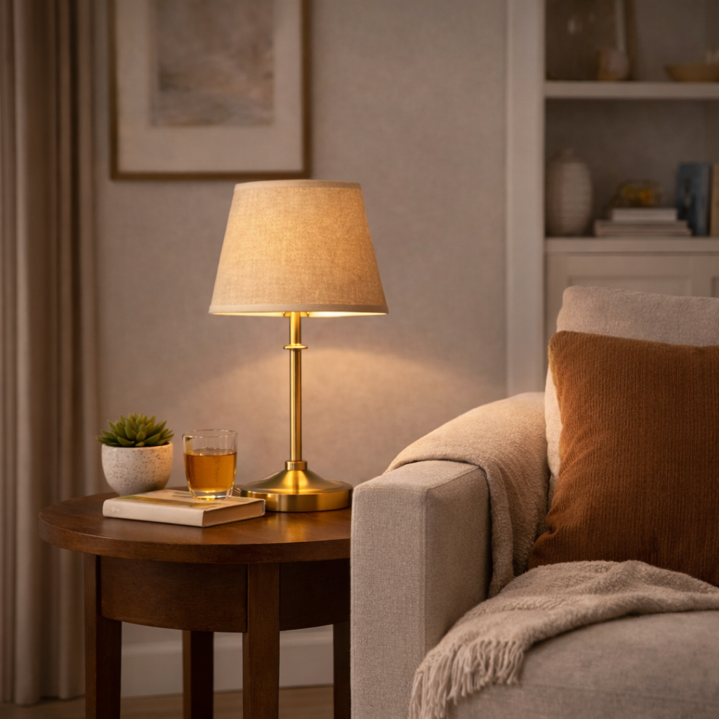 Abat-jour Lin Beige – Design Classique
