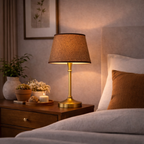 Abat-jour Lin Marron – Style Classique