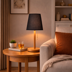 Abat-jour Noir Minimaliste – Design Élégant