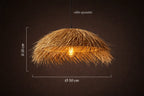 Suspension Paille Naturelle – Lustre Bohème Lumyno
