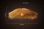 Suspension Paille Naturelle – Lustre Bohème Lumyno