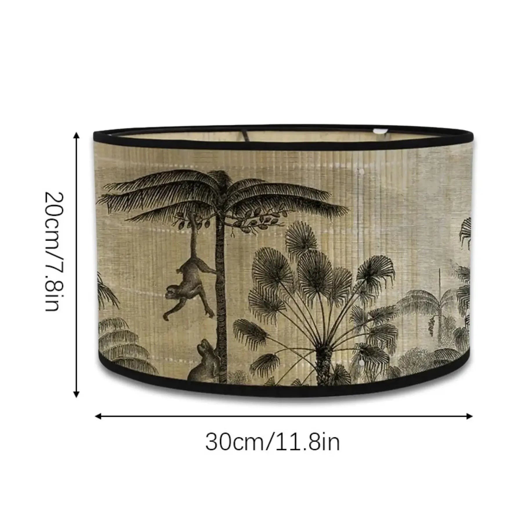 Abat-jour Jungle Singe – Motif Tropical Vintage Lumyno