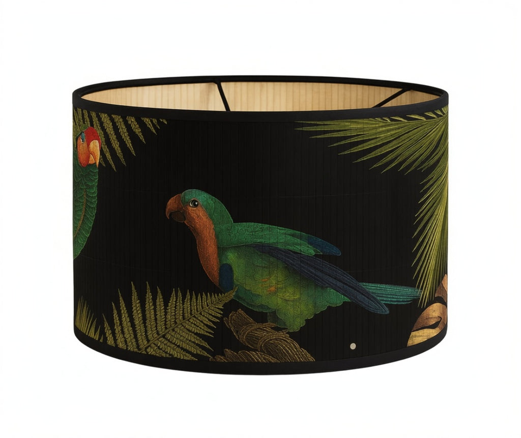 Abat-jour tropical perroquet noir - Congo