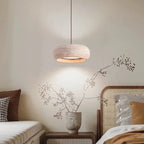 Suspension Pierre Naturelle – Lustre Minimaliste Beige Lumyno