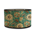 Abat-jour Floral Vintage Vert–Motif Bohème Élégant Lumyno