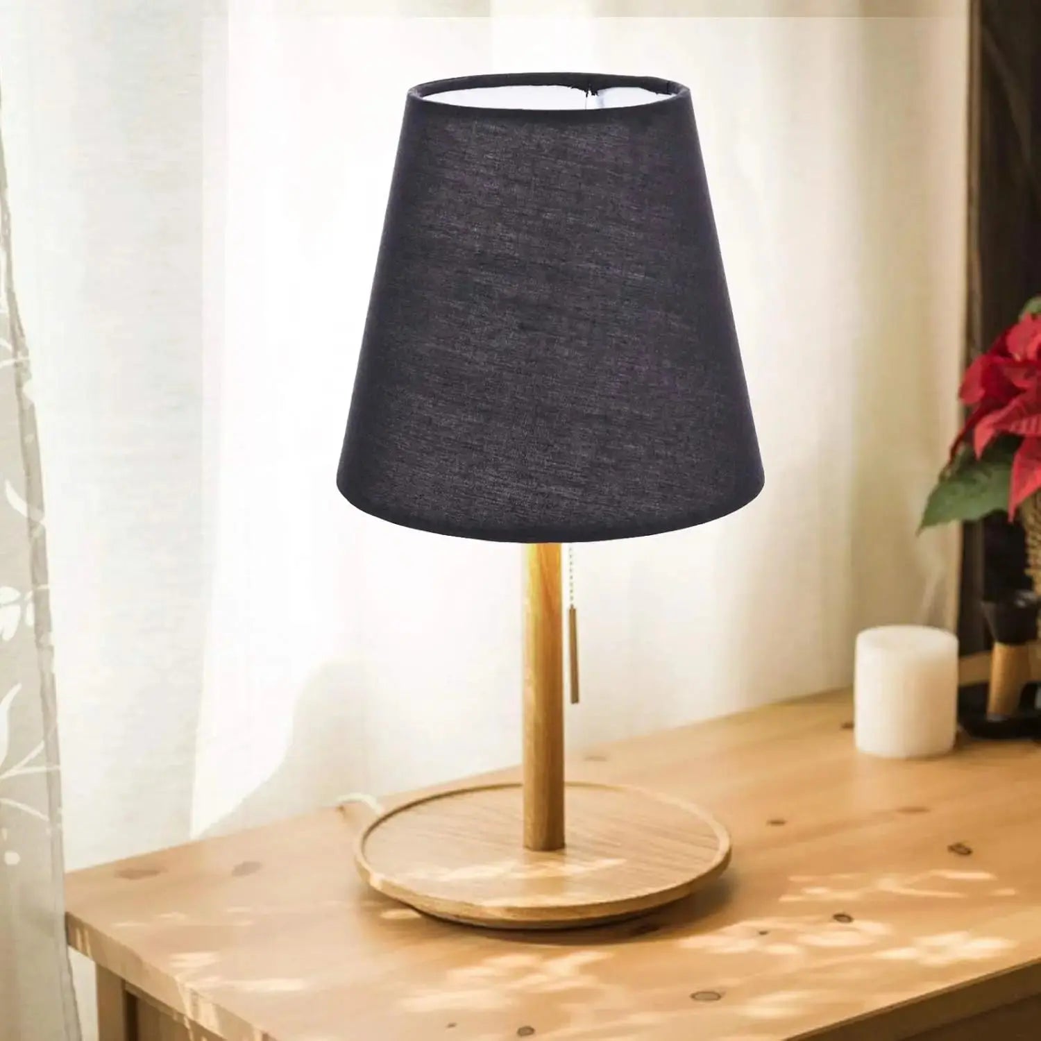 Abat-jour Noir Minimaliste – Design Élégant Lumyno