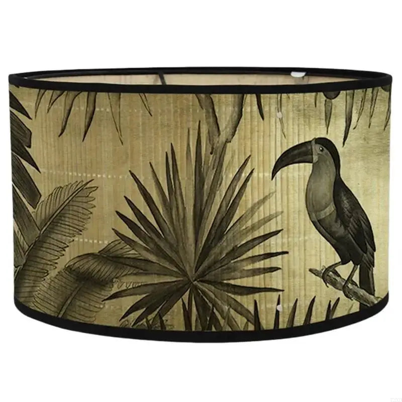Abat-jour Toucan Jungle – Motif Tropical Vintage Beige Lumyno
