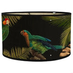 Abat-jour Jungle Perroquet – Motif Tropical Noir Lumyno