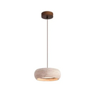 Suspension Pierre Naturelle – Lustre Minimaliste Beige Lumyno