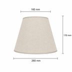 Abat-jour Lin Beige Clair – Design Classique