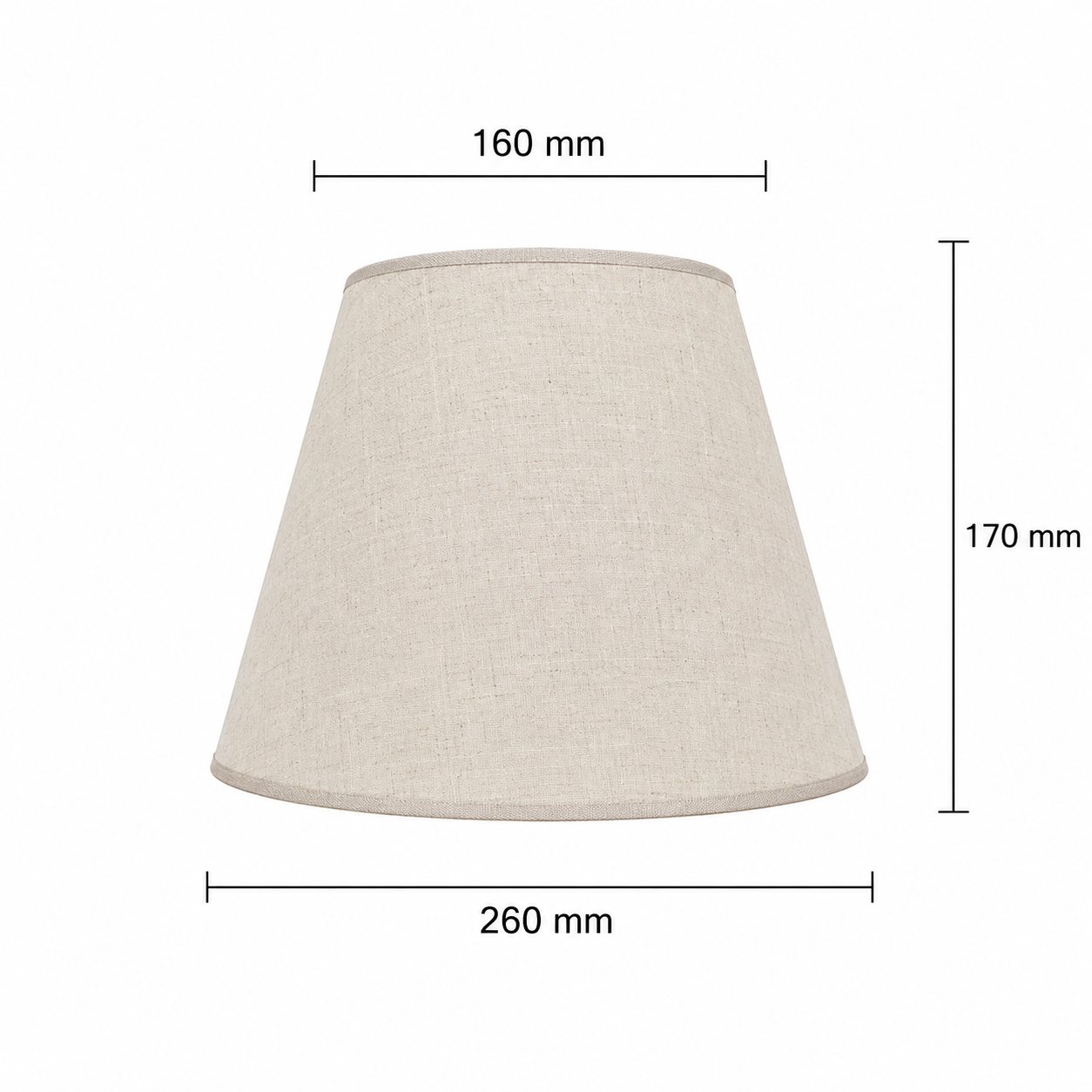 Abat-jour Lin Beige Clair – Design Classique