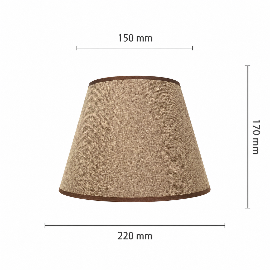 Abat-jour Lin Marron – Style Classique