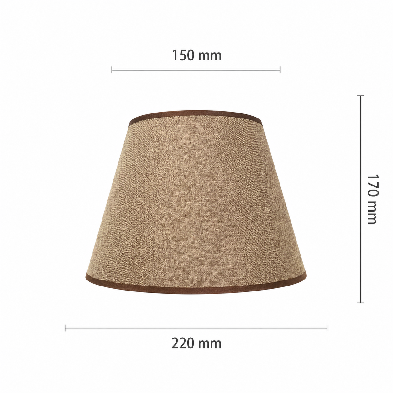 Abat-jour Lin Marron – Style Classique