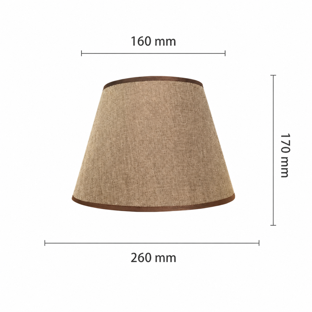Abat-jour Lin Marron – Style Classique