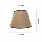 Abat-jour Lin Marron – Style Classique