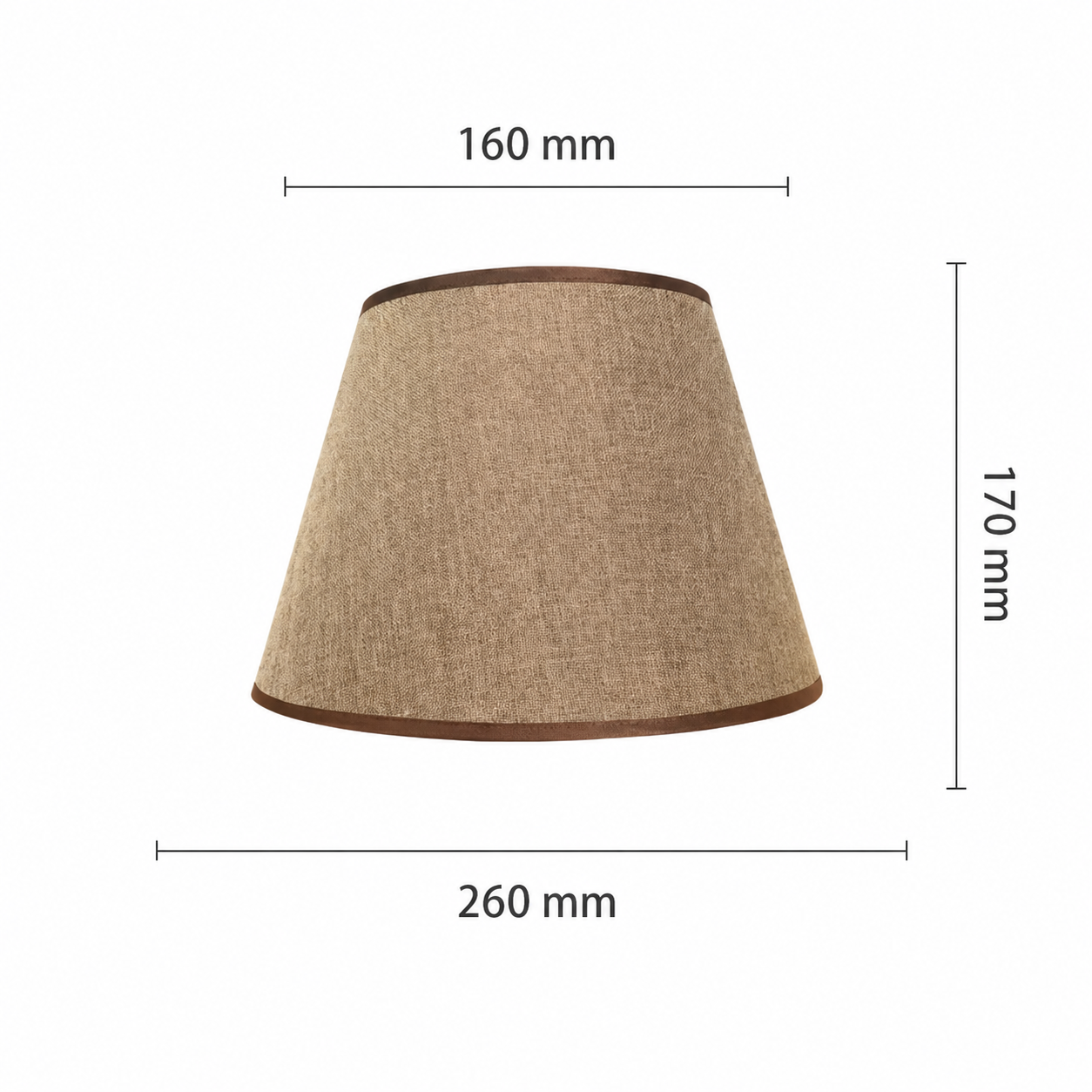 Abat-jour Lin Marron – Style Classique